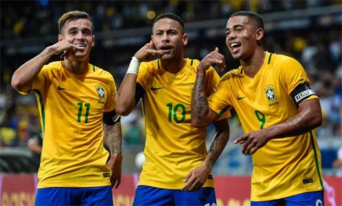 Brazil đang sở hữu những cầu thủ thuộc dạng hay nhất. Ảnh: Reuters