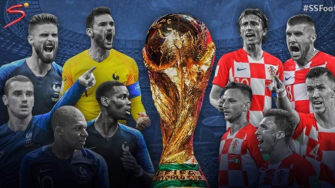 Chung kết World Cup: Pháp và Croatia trên từng trận tuyến 