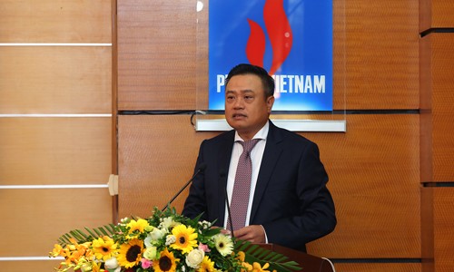 Chủ tịch HĐTV PVN Trần Sỹ Thanh phát biểu tại buổi lễ