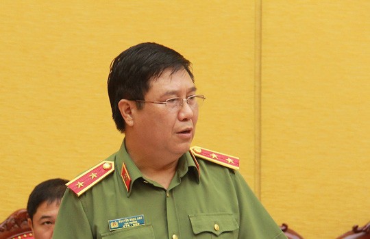 Trung tướng Nguyễn Ngọc Anh, Cục trưởng Cục Pháp chế và Cải cách hành chính tư pháp, Bộ Công an. Ảnh: Mps.gov.vn
