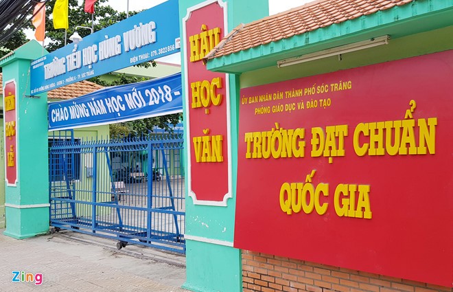 Trường Tiểu học Hùng Vương ở TP Sóc Trăng. Ảnh: Việt Tường.