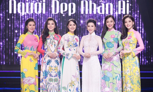 Á hậu Thái Như Ngọc rạng rỡ bên cạnh các thí sinh Hoa Hậu Việt Nam 2018
