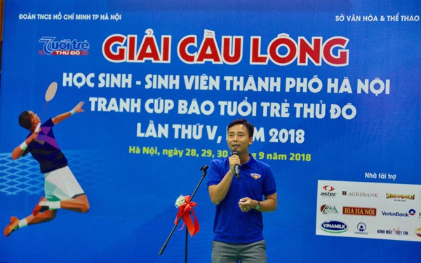 Khai mạc giải Cầu lông HS,SV Hà Nội tranh cúp Báo Tuổi trẻ thủ đô
