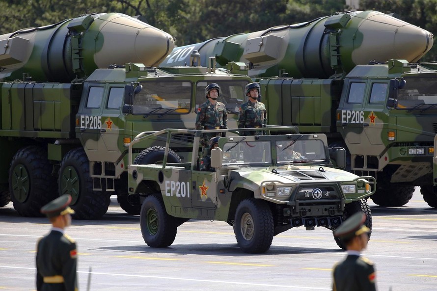 Tên lửa đạn đạo DF-21D (Đông Phong-21D) của Trung Quốc. Ảnh: Xinhua