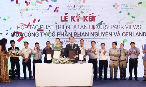 Công ty Cổ phần Phan Nguyễn và CENLAND bắt tay hợp tác để phát triển dự án Luxury Park Views