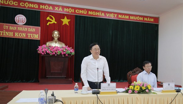 Tổng Giám đốc NHCSXH Dương Quyết Thắng - Thành viên Ban chỉ đạo TW các Chương trình MTQG giai đoạn 2016 - 2020 phát biểu kết luận