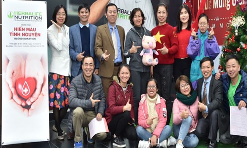 Nhân viên Herbalife Việt Nam hưởng ứng ngày hiến máu tình nguyện