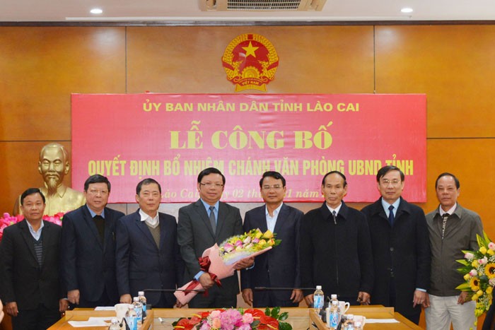 Công bố quyết định bổ nhiệm nhân sự ở tỉnh Lào Cai.