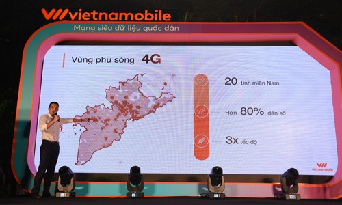 Vietnamobile phủ sóng 4G ở 20 tỉnh, thành khu vực miền Nam