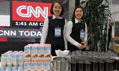 Các sản phẩm chất lượng quốc tế của TH phục vụ các phóng viên tại Trung tâm báo chí quốc tế Hội nghị Thượng đỉnh Mỹ - Triều lần 2 tại Hà Nội