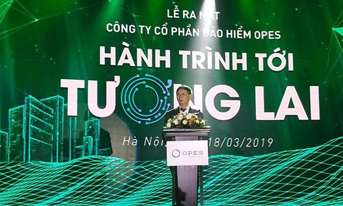 Ông Nguyễn Văn Hảo, Chủ tịch Hội đồng quản trị OPES, phát biểu tại buổi lễ ra mắt . Ảnh Viettimes
