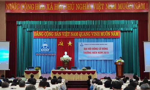 Cty Đường Quảng Ngãi tổ chức thành công Đại hội đồng Cổ đông thường niên 2019