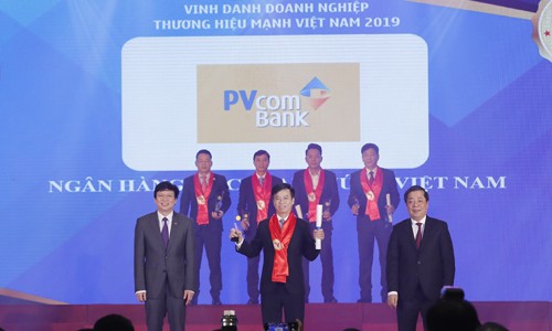 PVcomBank vinh dự đón nhận giải thưởng “Thương hiệu mạnh Việt Nam năm 2018”