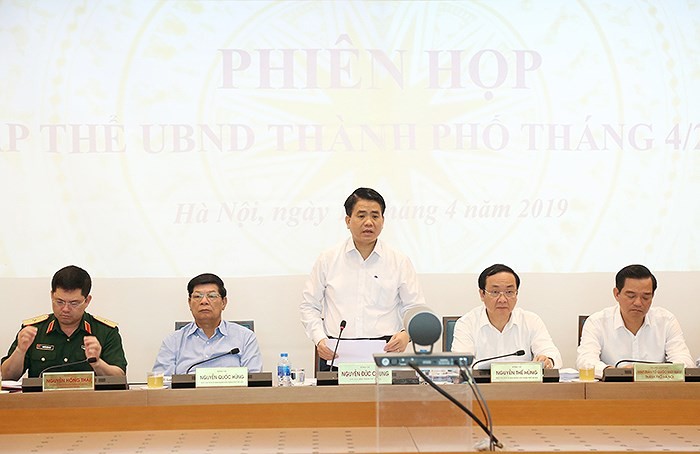 Chủ tịch UBND TP Hà Nội Nguyễn Đức Chung chủ trì phiên họp Tập thể UBND TP