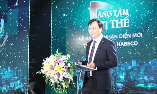Ông Trần Đình Thanh, Chủ tịch HĐQT Habeco phát biểu tại buổi lễ