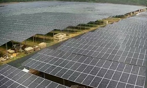 hà máy điện mặt trời Sao Mai Solar PV1 hoàn thành 90%