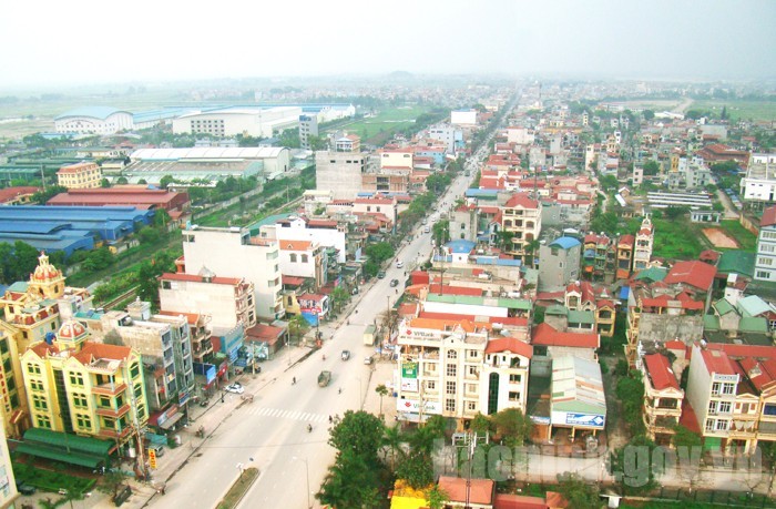 Một góc thị xã Từ Sơn. Ảnh: Internet