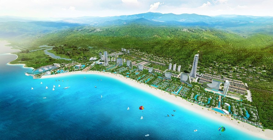 Dự án tổ hợp du lịch nghỉ dưỡng Sonasea Vân Đồn Harbor City có quy mô 358.5ha do Tập đoàn CEO đầu tư tại Quảng Ninh