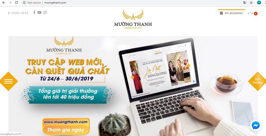 Mường Thanh Hospitality ra mắt Website mới 