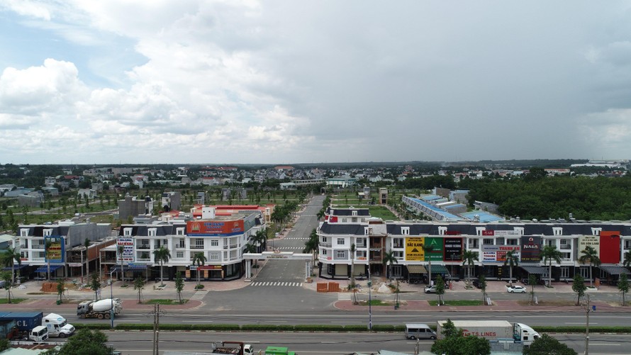 Một dự án của Kim Oanh Group đã xây dựng hoàn chỉnh tại thị xã Bến Cát