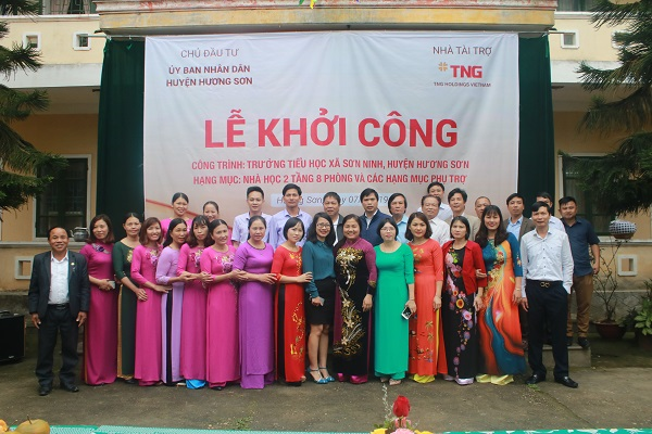 TNG Holdings Việt Nam tài trợ 7,5 tỉ đồng xây trường học tại Hà Tĩnh 