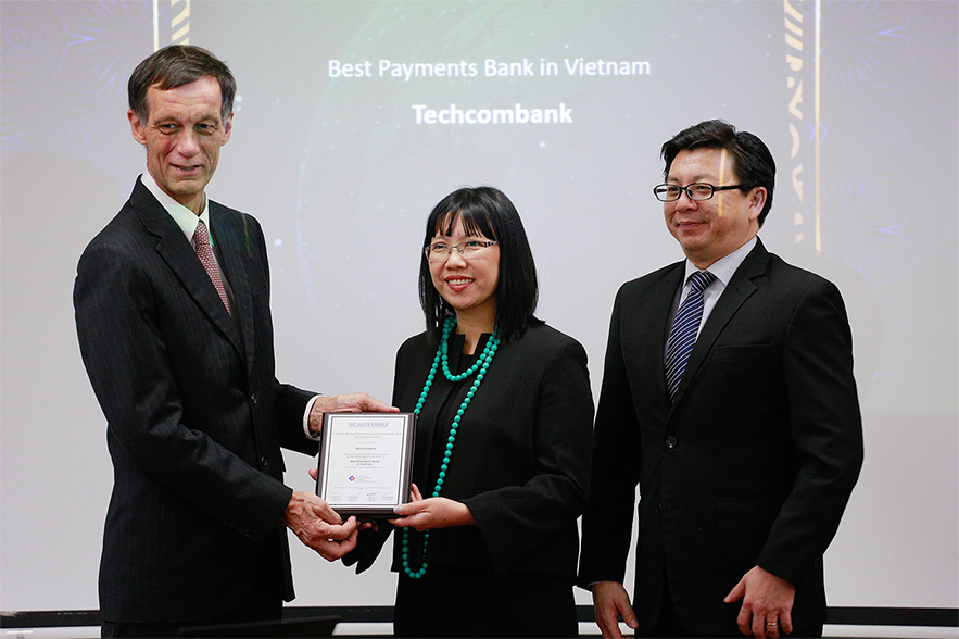 Techcombank: 'Ngân hàng cung cấp dịch vụ thanh toán tốt nhất Việt Nam 2019’