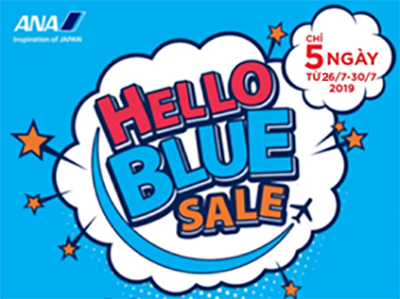 Hãng hàng không ANA triển khai chương trình khuyến mãi lớn ‘Hello Blue Sale’
