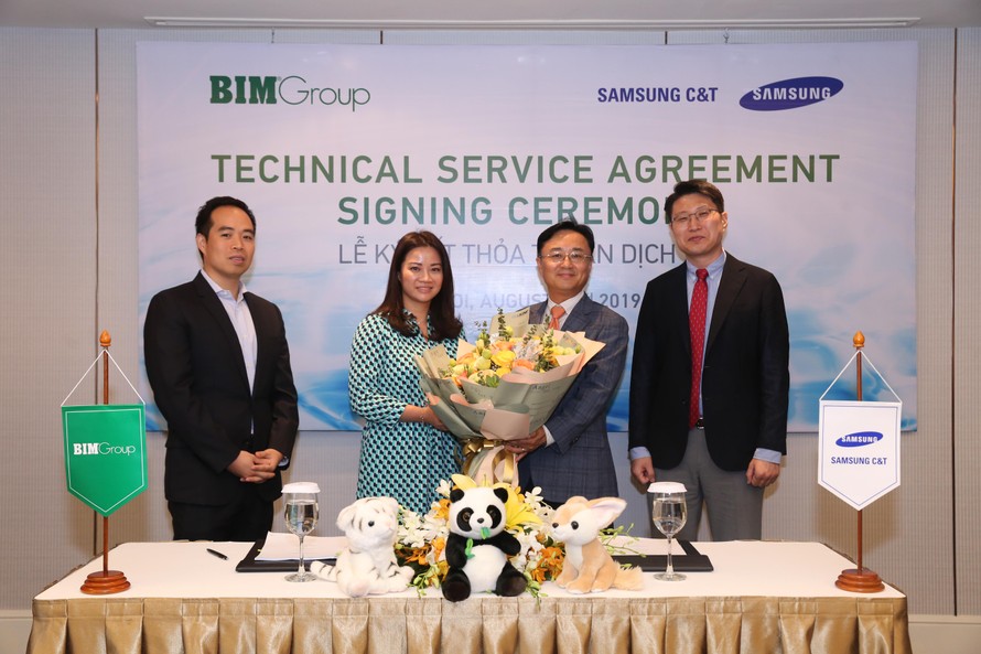 Bim Group kí kết thỏa thuận dịch vụ kỹ thuật với Samsung C&T 