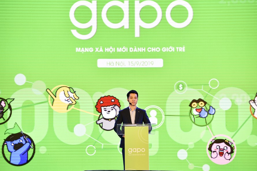 Ông Hà Trung Kiên - Tổng Giám đốc, Đồng sáng lập mạng xã hội Gapo chia sẻ về tính năng định danh tài khoản trong sự kiện diễn ra 15/9
