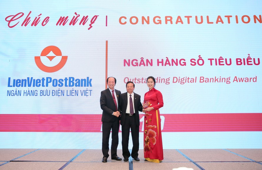 Lienvietpostbank được vinh danh giải thưởng ngân hàng số tiêu biểu 2019