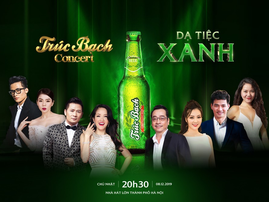 Đêm nhạc “Trúc Bạch Concert – Dạ tiệc xanh” sẽ mang đến những tuyệt phẩm âm nhạc, quy tụ dàn diva, nghệ sĩ hàng đầu Việt Nam.