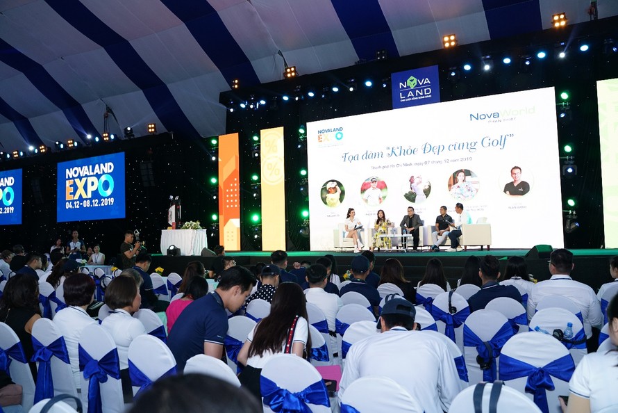 Tọa đàm “Khỏe đẹp cùng Golf” thu hút đông đảo khách tham dự tại Novaland Expo