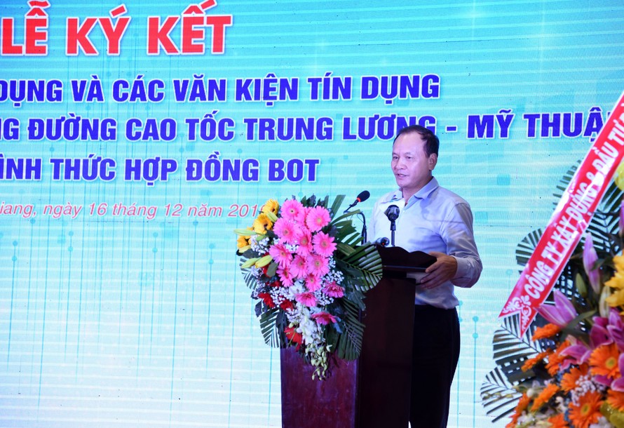 Ông Nguyễn Nhật - Thứ trưởng Bộ GTVT phát biểu tại Lễ ký kết