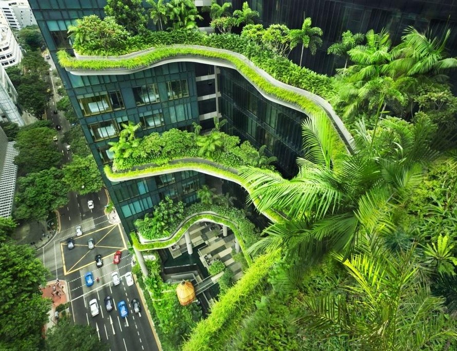 Singapore là quốc gia điển hình trong xây dựng kiến trúc xanh tại Châu Á