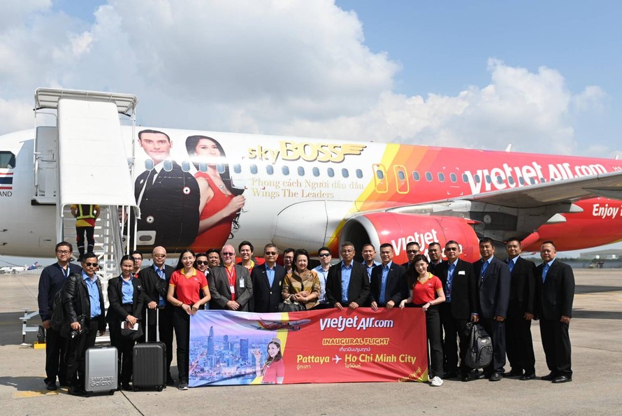 Đường bay TPHCM – Pattaya của Vietjet chính thức được khai thác.
