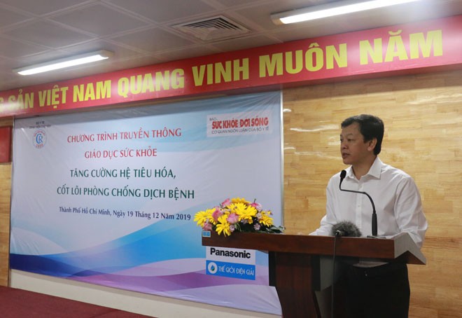 TTƯT. BS. CKII Nguyễn Tri Thức, Giám đốc BV Chợ Rẫy phát biểu.