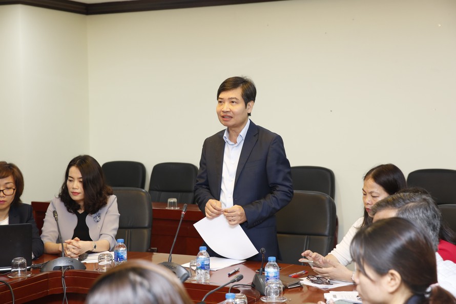Ông Tạ Anh Tuấn, Tổng Giám đốc KBNN tại buổi đào tạo trực tuyến về “Hướng dẫn phân tích thuyết minh BCTCNN”