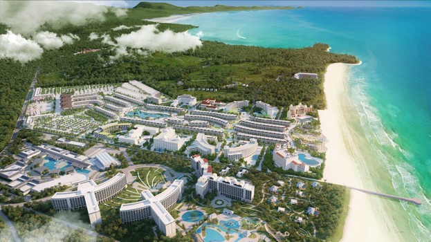 Thành phố mua sắm, giải trí “không ngủ”Grand World Phú Quốc - điểm đến đẳng cấp quốc tế - rộng 85ha, tọa lạc tại Bãi Dài, một trong những bãi biển đẹp và hoang sơ nhất hành tinh