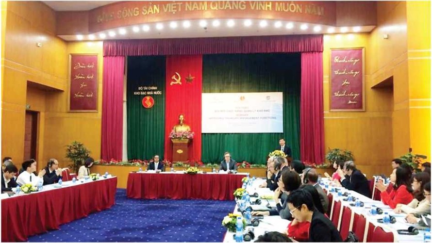 Toàn cảnh Hội thảo Đối mới chức năng quản lý kho bạc (Hà Nội, ngày 11/3/2019)