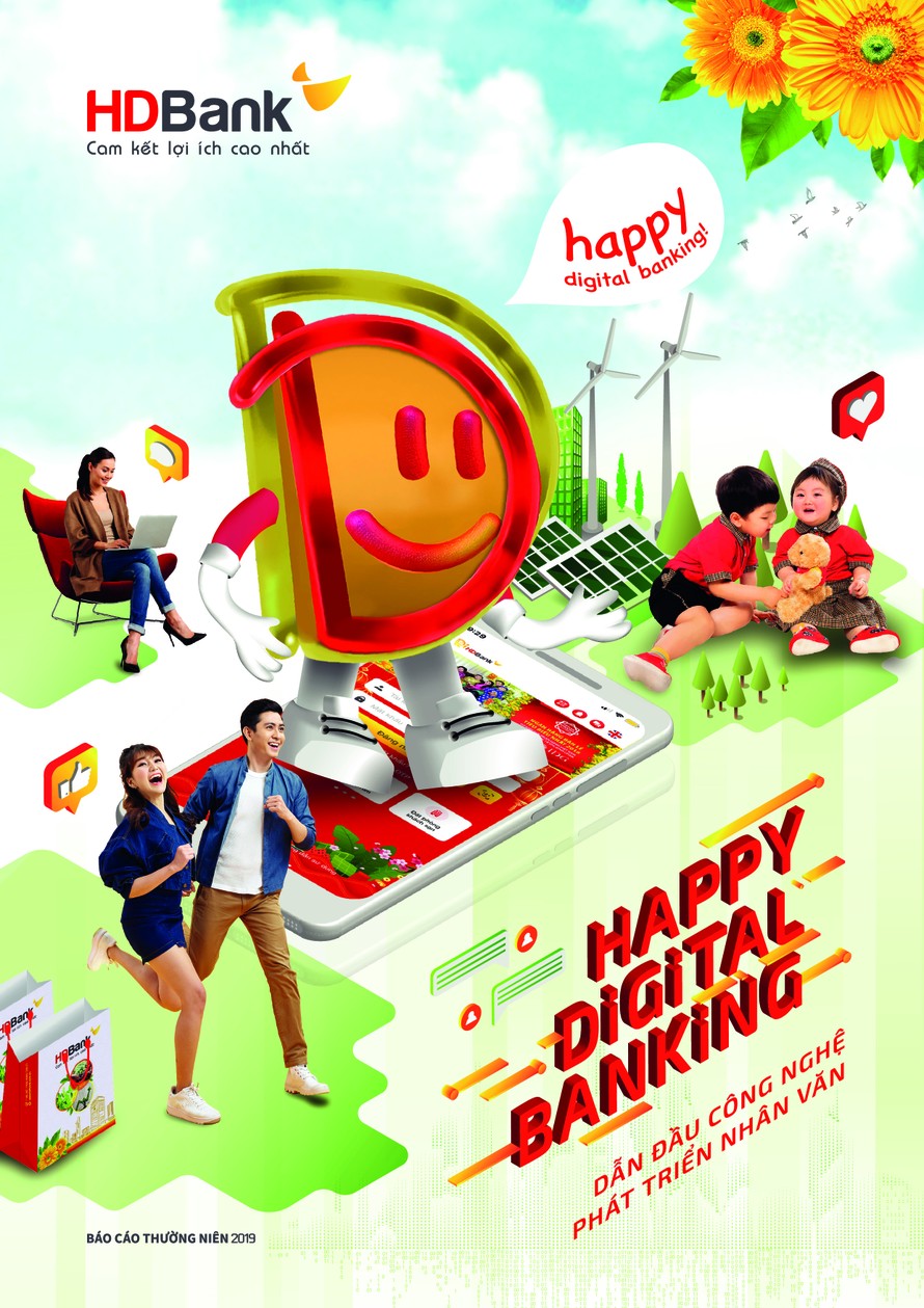 Báo cáo thường niên 2019, HDBank định hướng phát triển “Happy Digital Bank” 