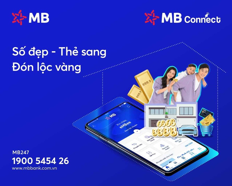 MB Connect: 'Số đẹp – Thẻ sang – Đón lộc vàng'