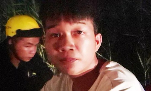 Nguyễn Hoàng Nam lúc bị CSGT bắt giữ