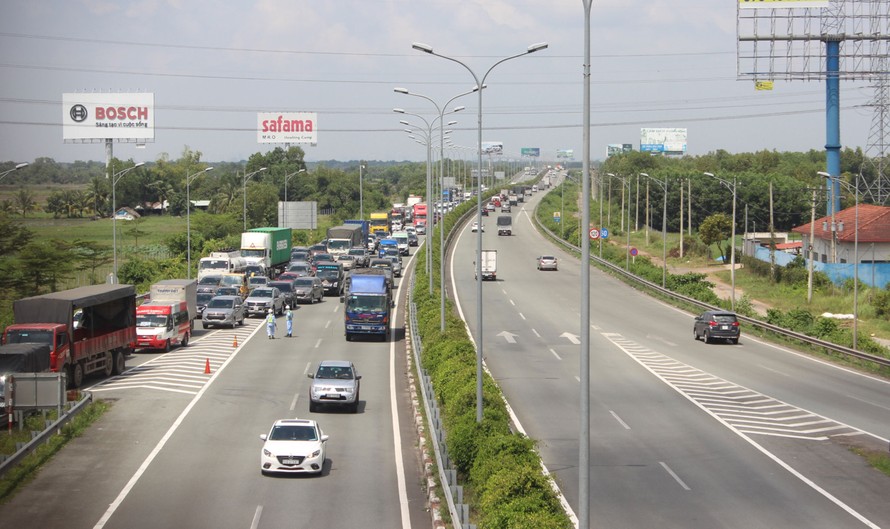 Cao tốc Long Thành - Dầu Giây kết nối Đồng Nai và TP.HCM (ảnh: Hương Giang)
