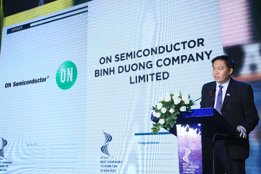 Công ty TNHH ON Semiconductor Bình Dương nhận danh hiệu “Nơi làm việc tốt nhất châu Á 2020”.