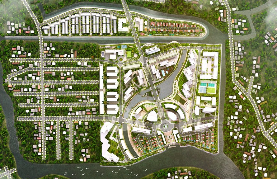 Quy hoạch tổng thể dự kiến khu đô thị Mizuki Park – 26ha