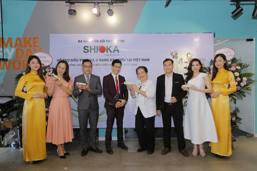 Sự kiện “Ra mắt viên sủi SHIOKA có tác dụng hỗ trợ điều trị u xơ, u nang đầu tiên tại Việt Nam bằng công nghệ hướng đích siêu hoạt hóa Nhật Bản”