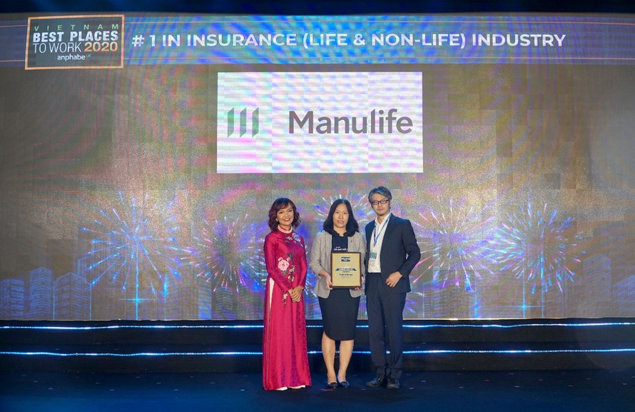 Manulife Việt Nam - nơi làm việc tốt nhất ngành bảo hiểm 3 năm liền