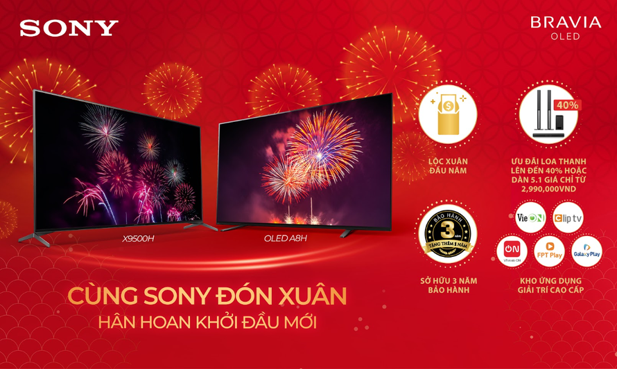 Chương trình khuyến mãi đặc biệt mùa tết ‘Cùng Sony đón xuân – Hân hoan khởi đầu mới’