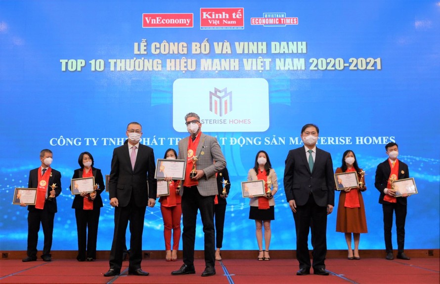 Masterise Homes vào Top 10 Thương hiệu mạnh Việt Nam 2021 trong năm đầu tiên được đề cử