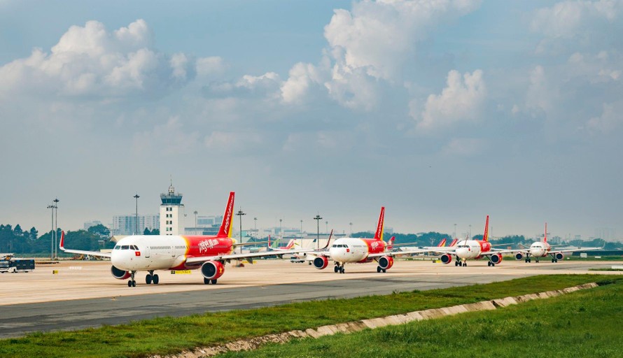 Vietjet bắt đầu tăng tần suất khai thác các chuyến bay trên mạng bay nội địa, đặc biệt với đường bay trục Bắc – Nam.